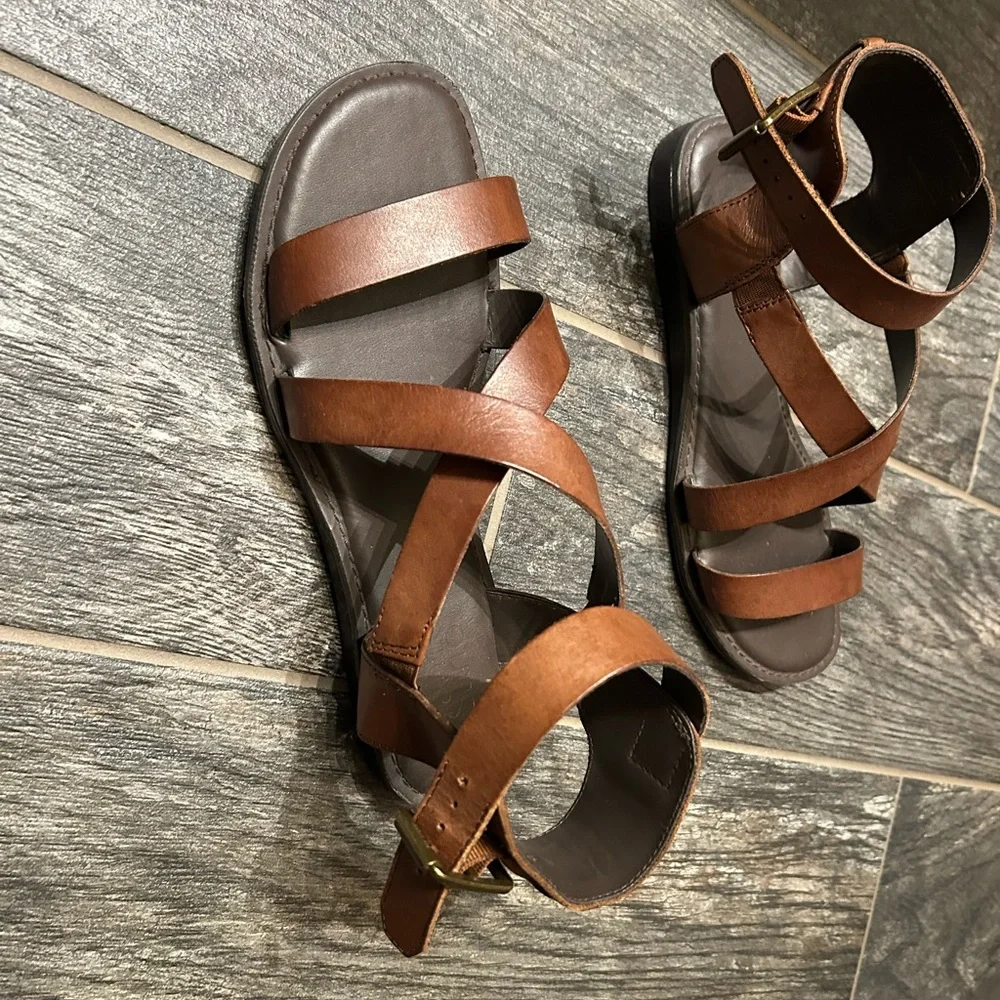 Leather Gladiator Sandals - Picture 3 of 5